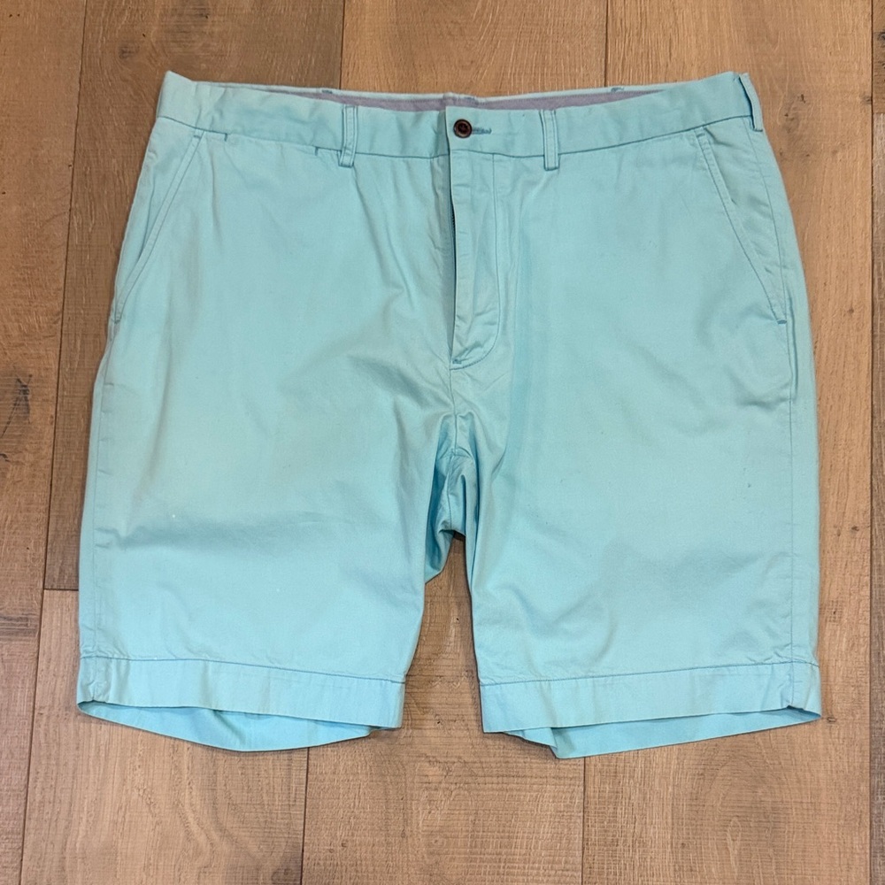 Ralph Lauren Aqua Flat Front Shorts